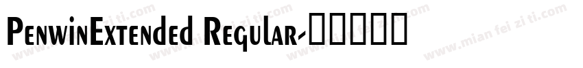 PenwinExtended Regular字体转换